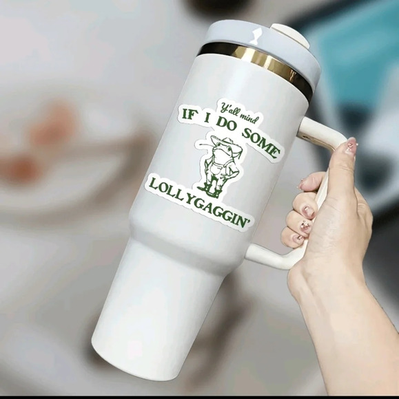 Green and white southern frog sticker car jeep bike cup electronic decor - Picture 3 of 7